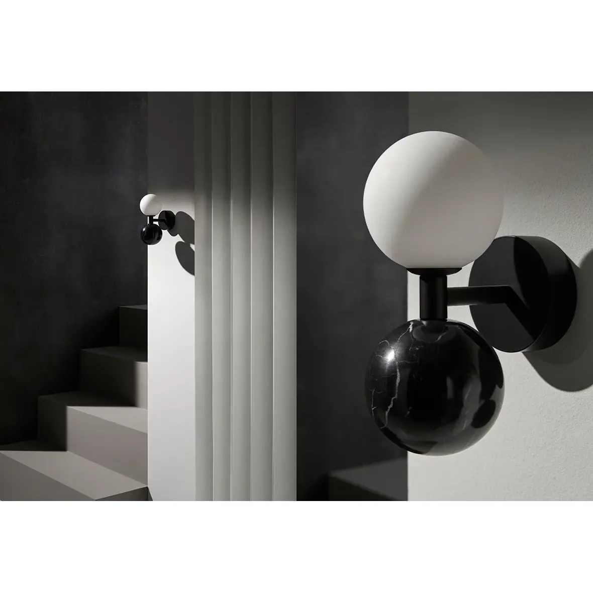 Aromas del Campo Dalt Marble wall lamp matt black