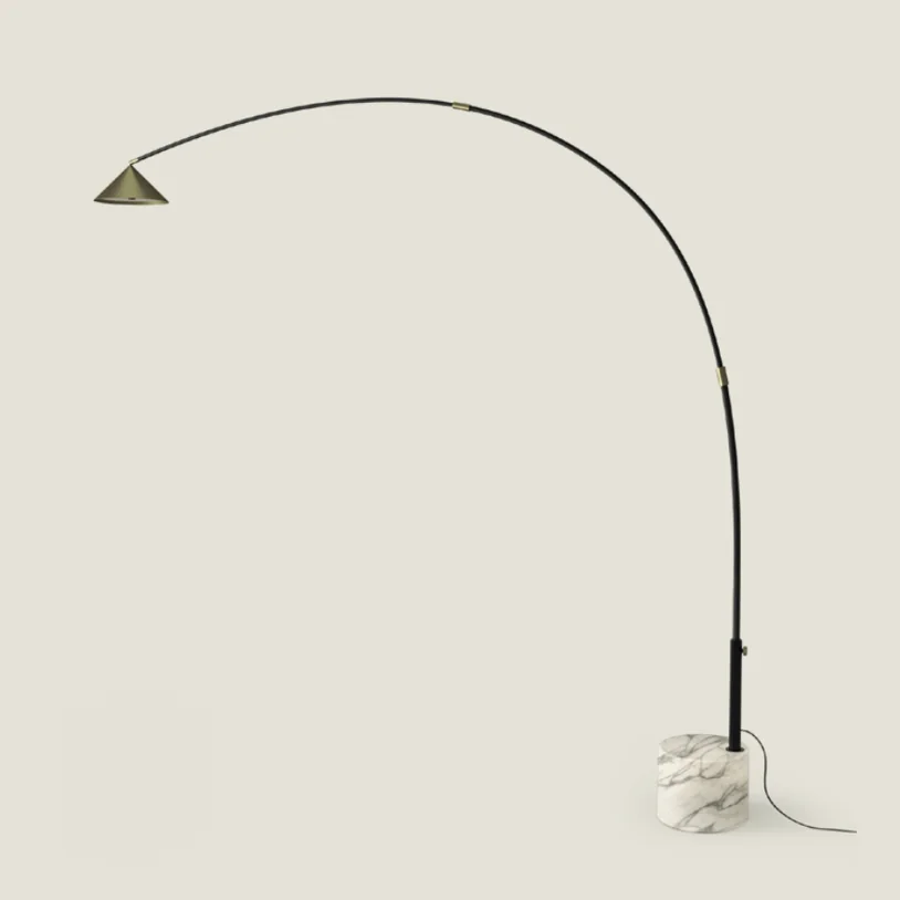 Aromas del Campo Hinoo Marble floor lamp black matt
