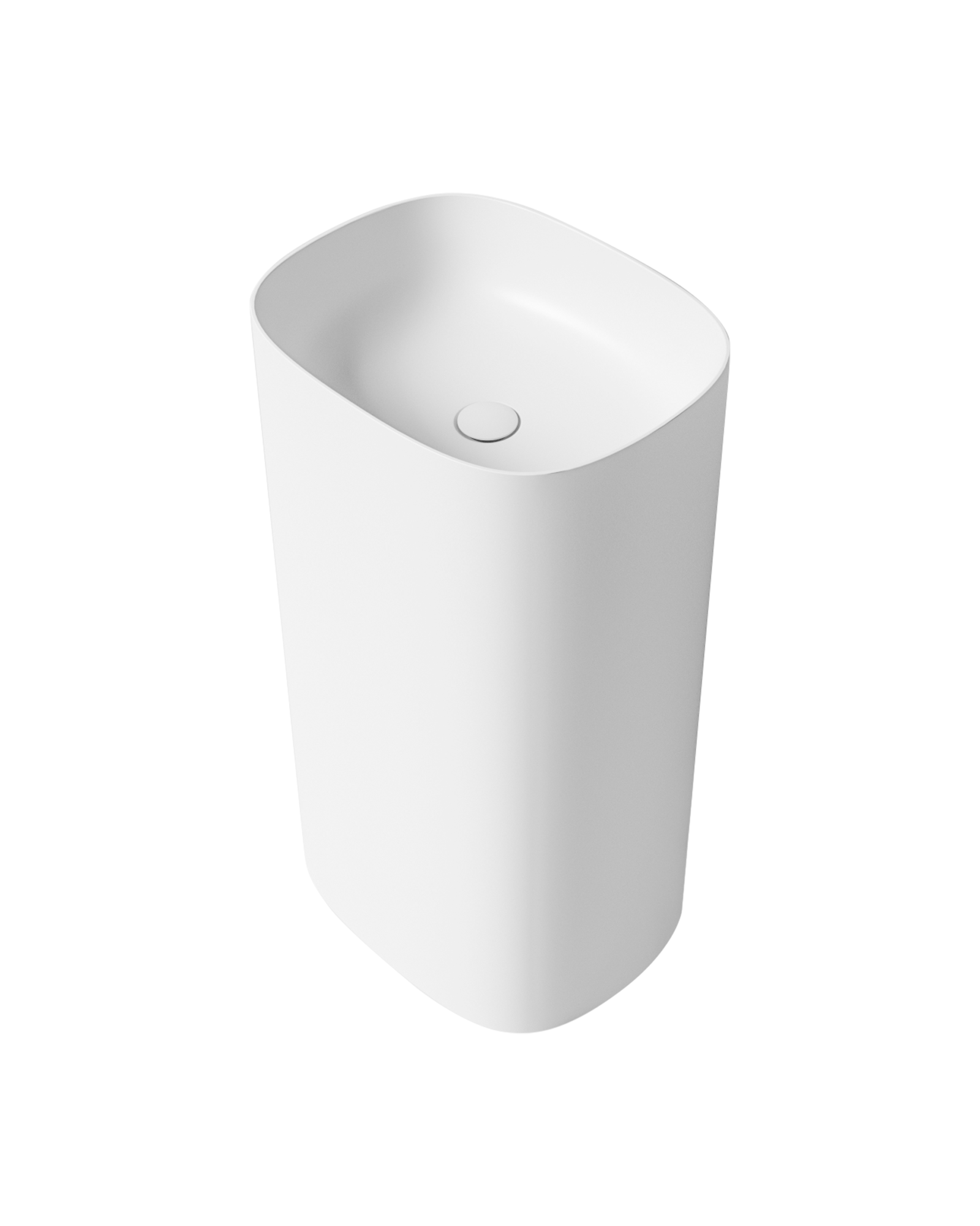 AXA Oval Freestanding solid surface basin sahara matt 48x38 cm