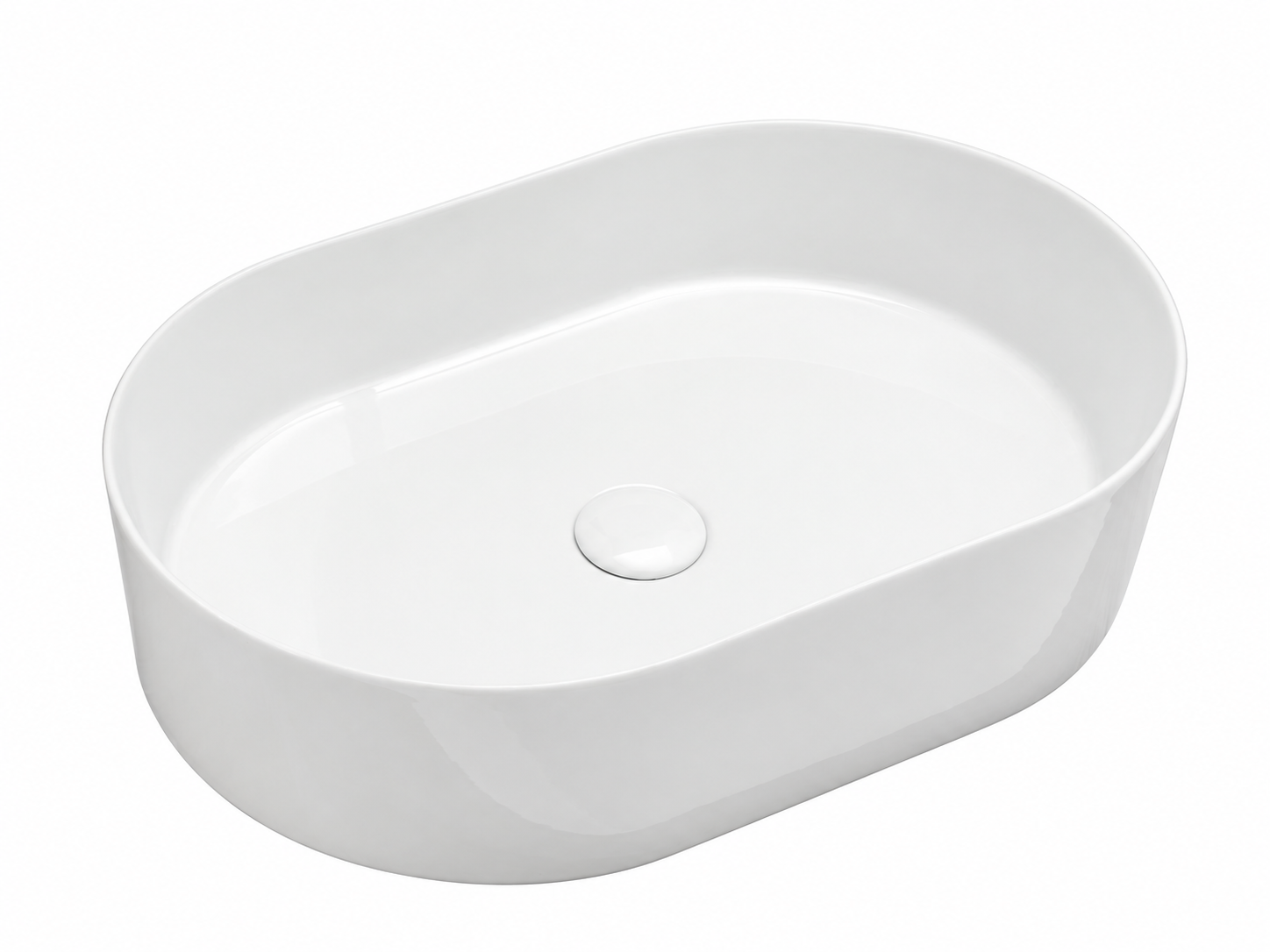 AXA Mate Oval counter-top basin terra glossy  60x40 cm