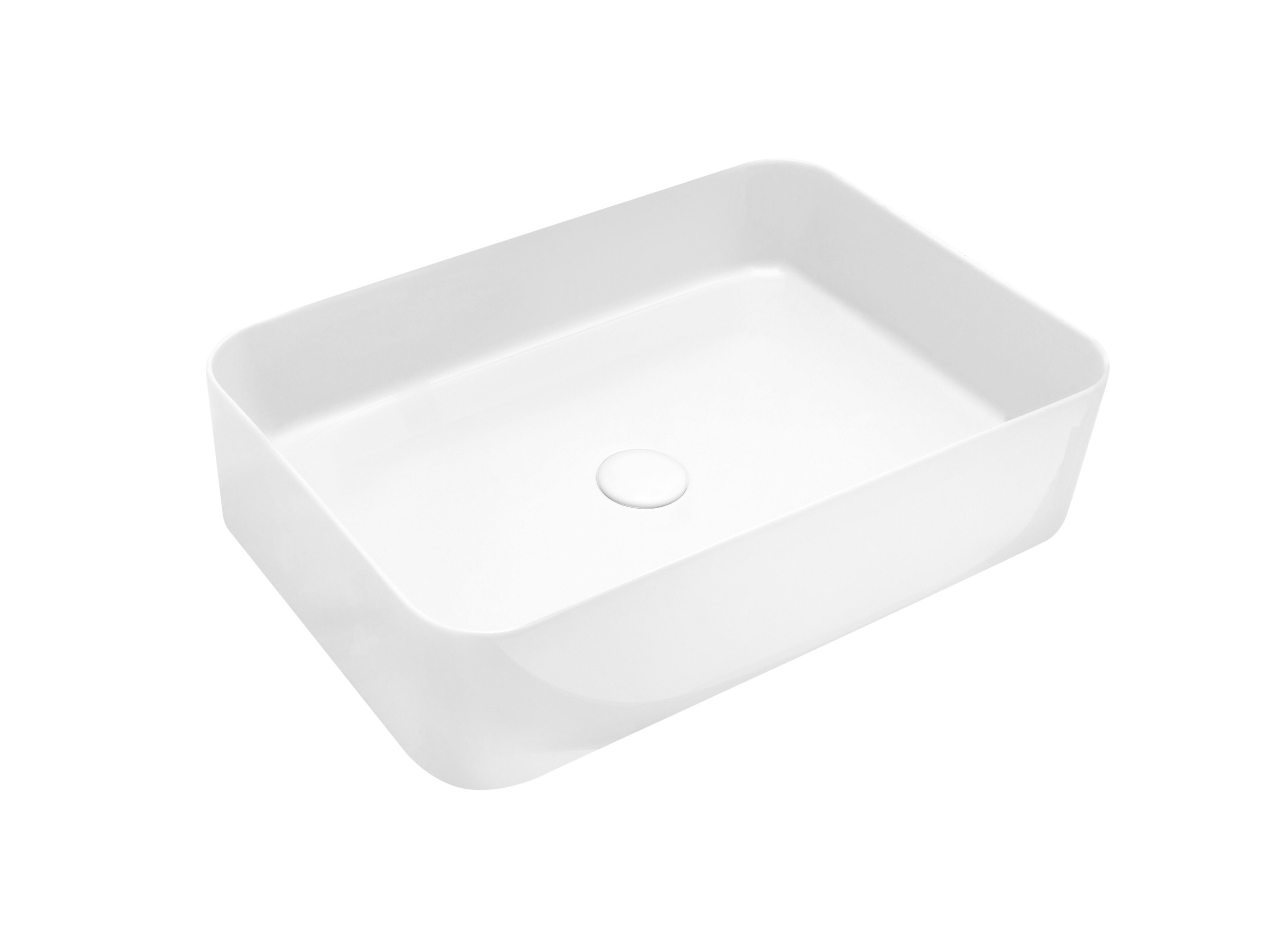 AXA Mate Rectangular counter-top basin 60x40 cm sahara matt