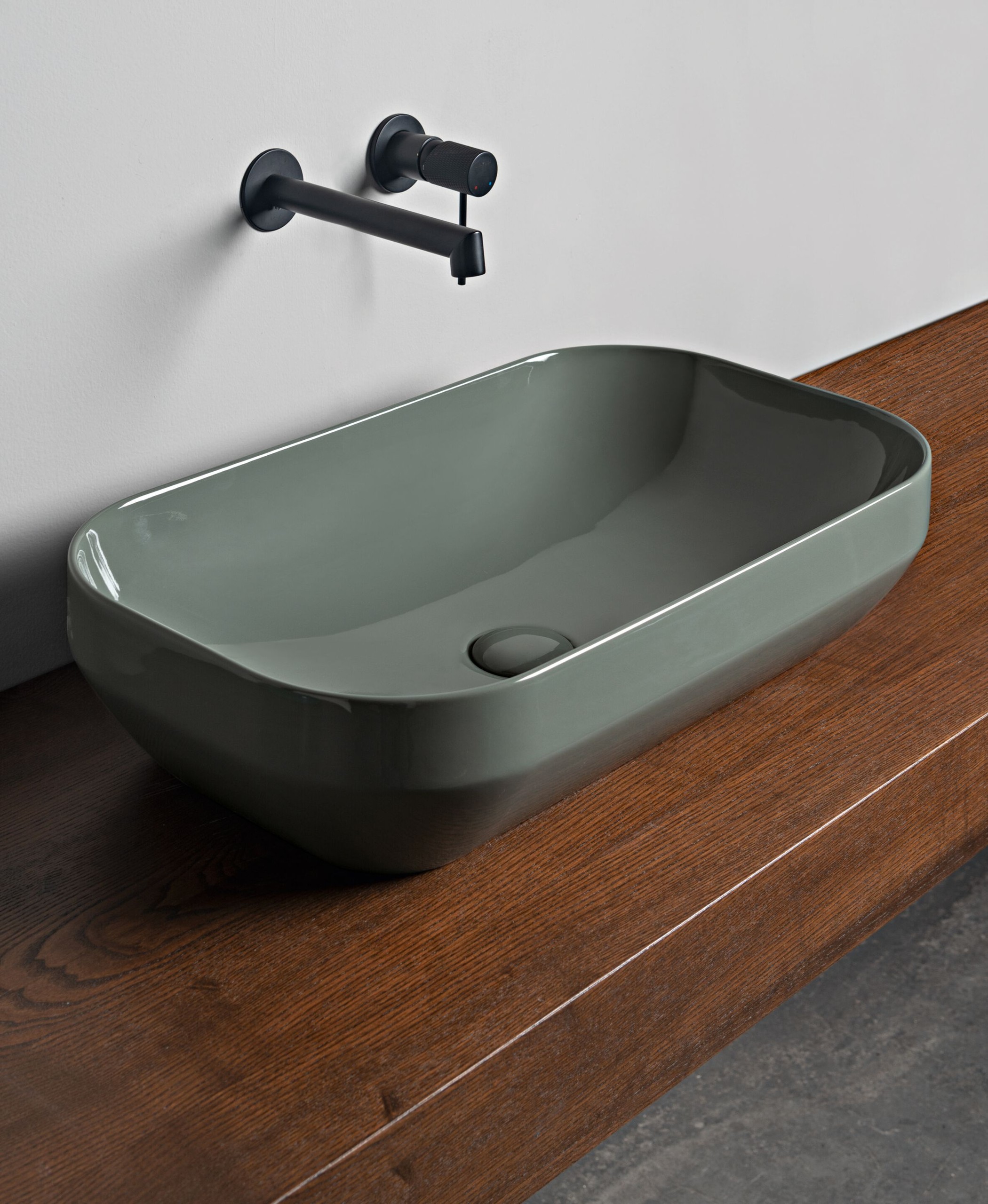 AXA Decus Counter-top basin 60x35 cm lago glossy