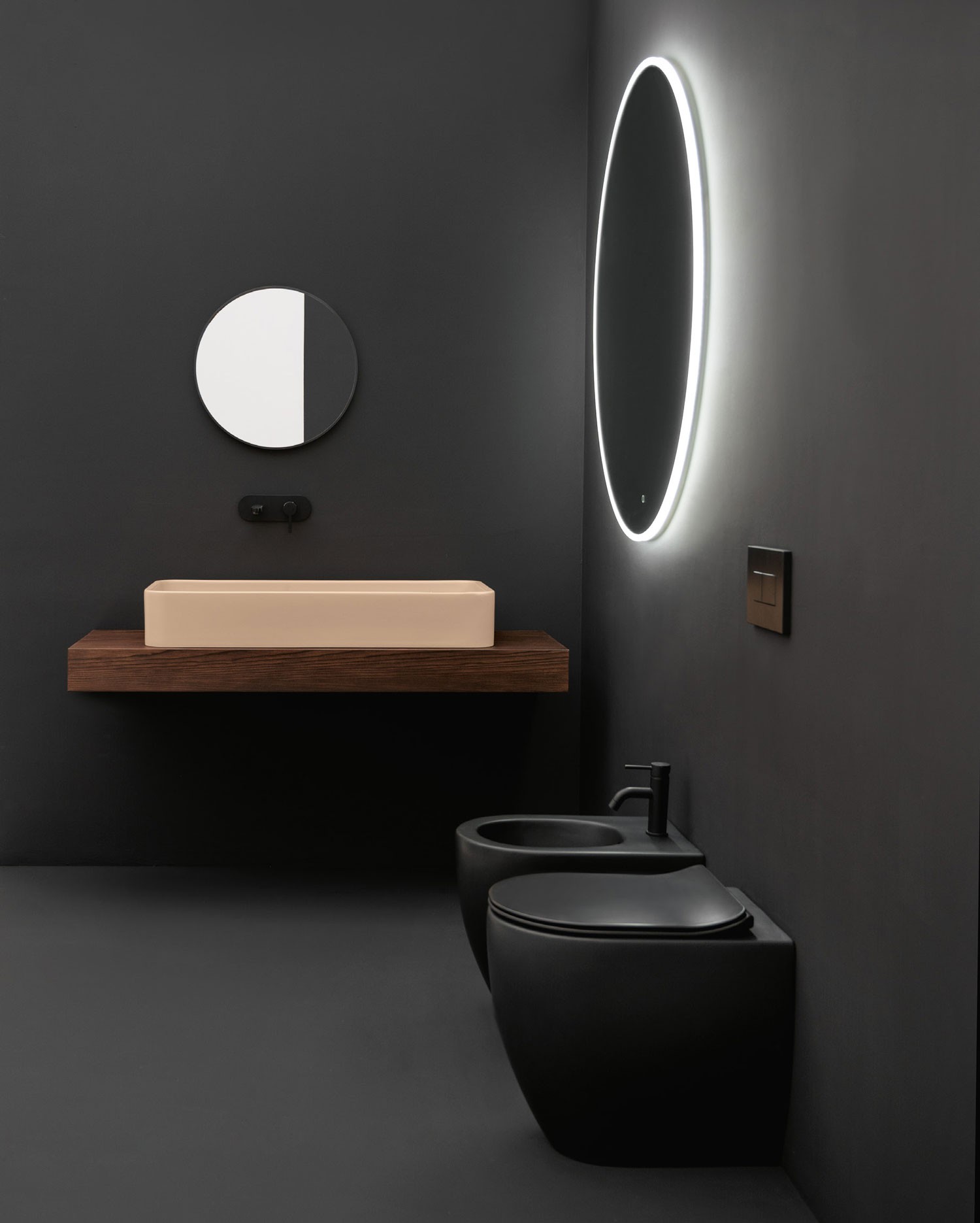 AXA Cosa Counter-top basin 100x45 cm sahara matt