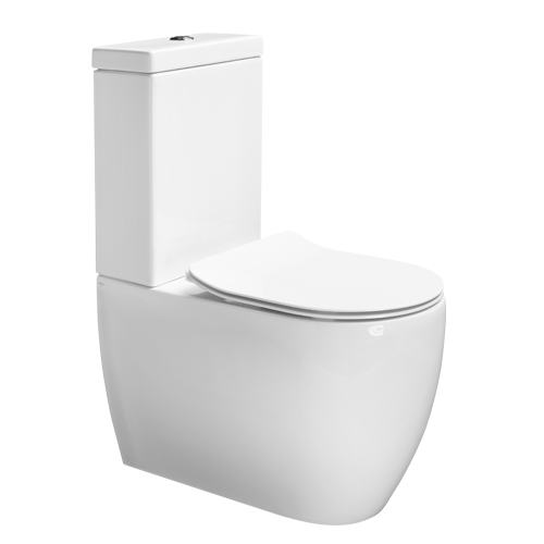 AXA Glomp Monobloc wc 66x36,5 cm white glossy