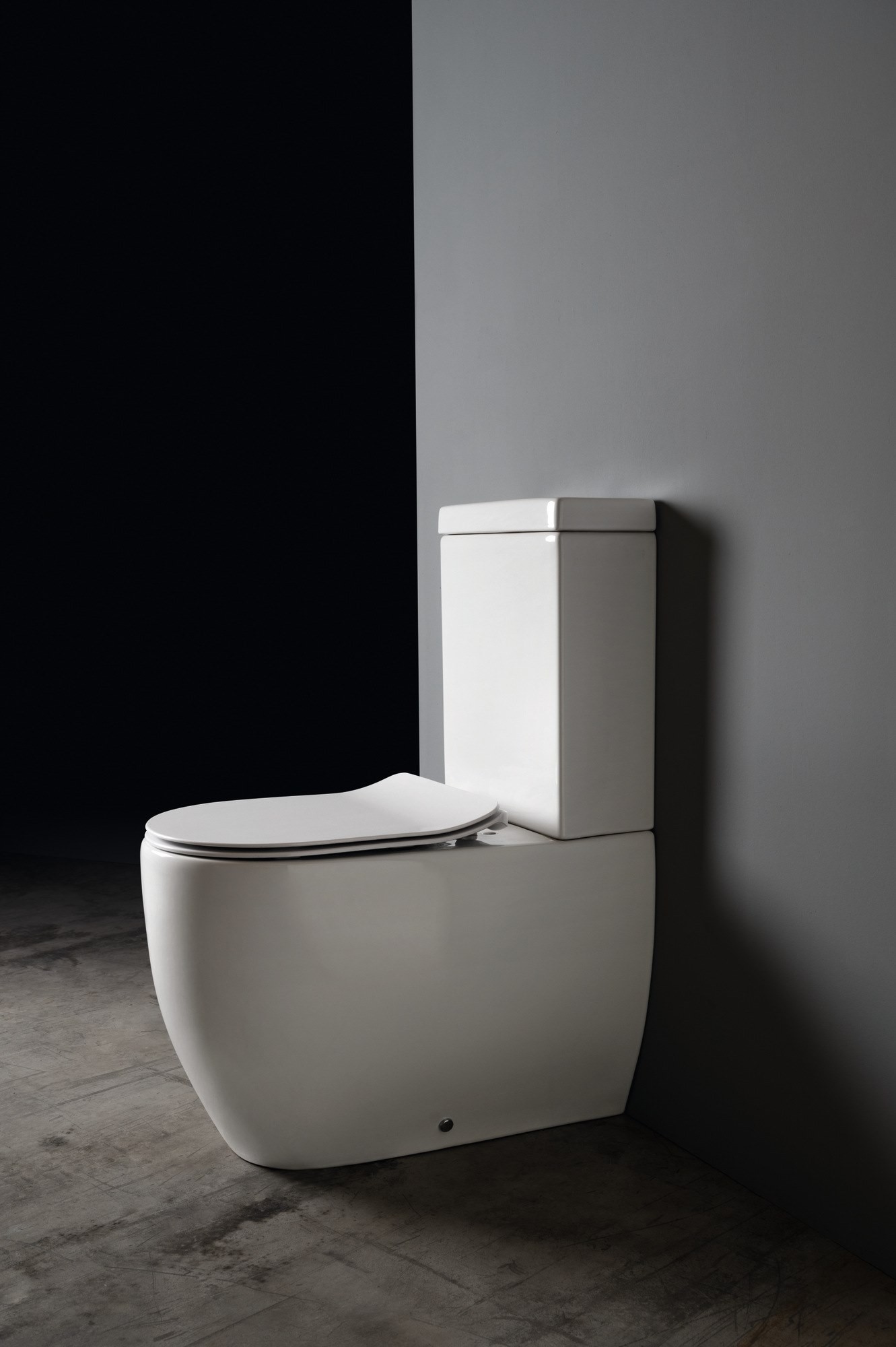 AXA Glomp Monobloc wc 66x36,5 cm white glossy