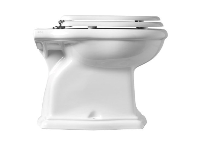 AXA Contea Wc floor trap white glossy