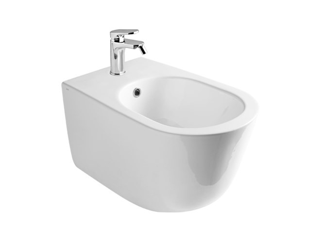 AXA Eva Wall hung bidet 55x36 cm white glossy