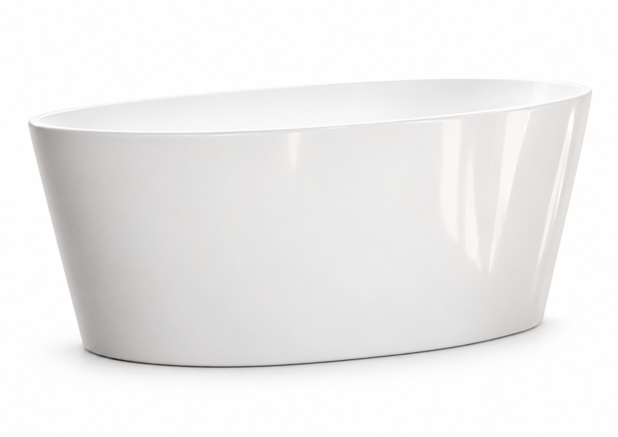Colacril Viterbo Acrylic freestanding bathtub 160x80x60 cm