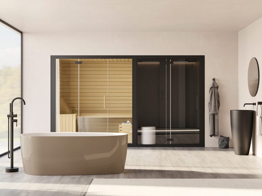 Colacril Matera Acrylic freestanding bathtub 170x80x60 cm glossy terra
