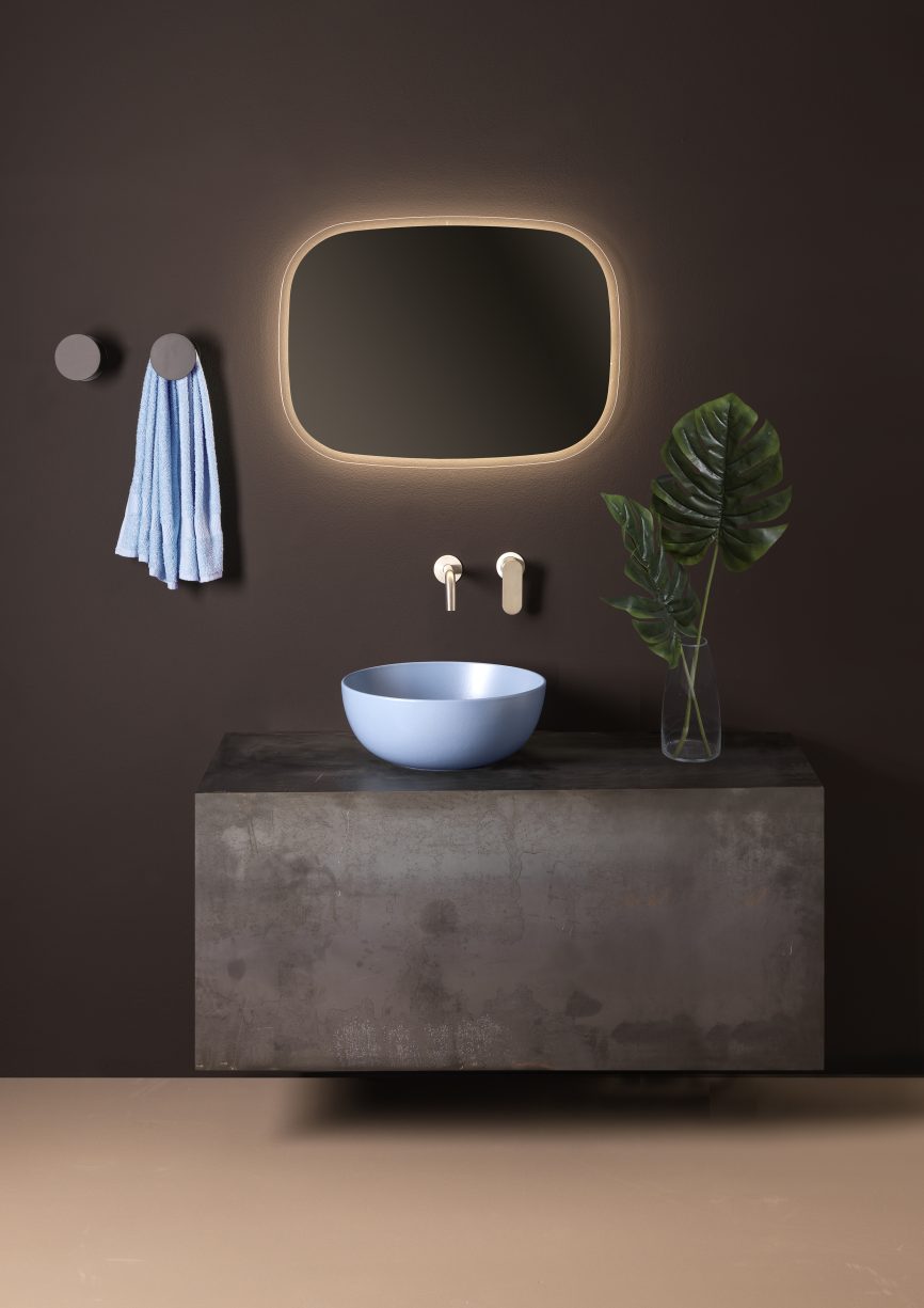Flaminia App Counter-top basin 40 cm nuvola matt