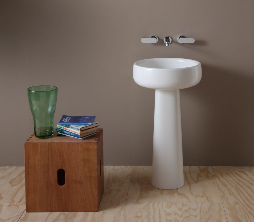 Flaminia Bonola Freestanding basin 50 cm white glossy