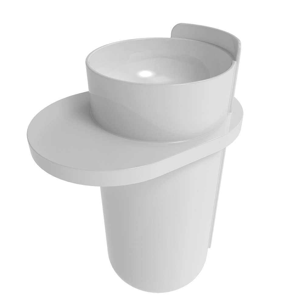 Flaminia Norma Freestanding basin 70x50 cm latte matt