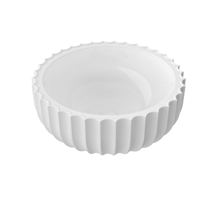 Flaminia Settecento Counter-top basin 44 cm latte matt