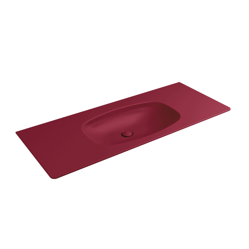 Flaminia Nudaflat Wall-hung basin 120 cm rosso rubens