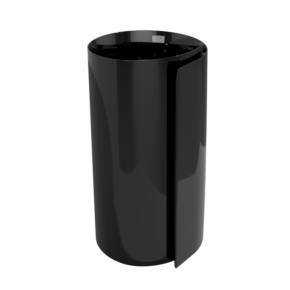 Flaminia Monoroll Freestanding basin 44 cm black glossy