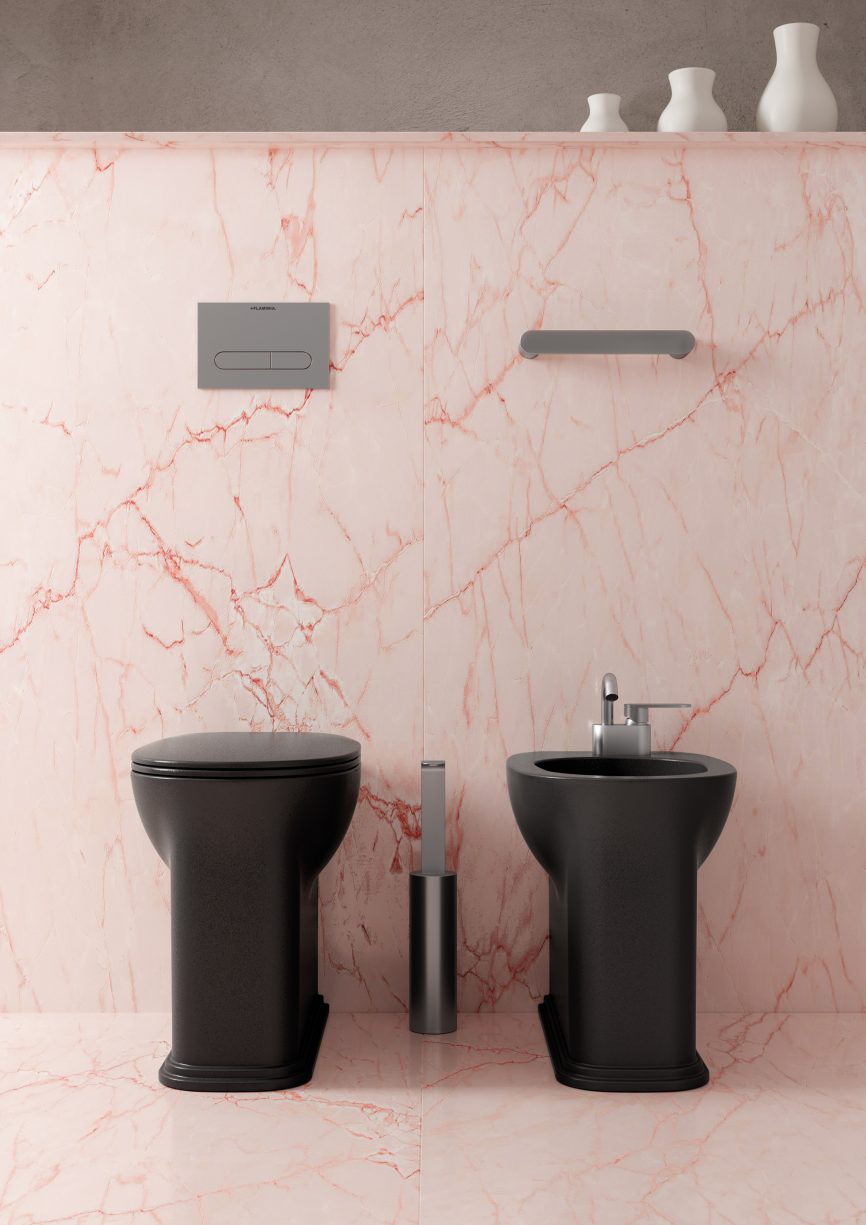 Flaminia Madre BTW wc carbone matt