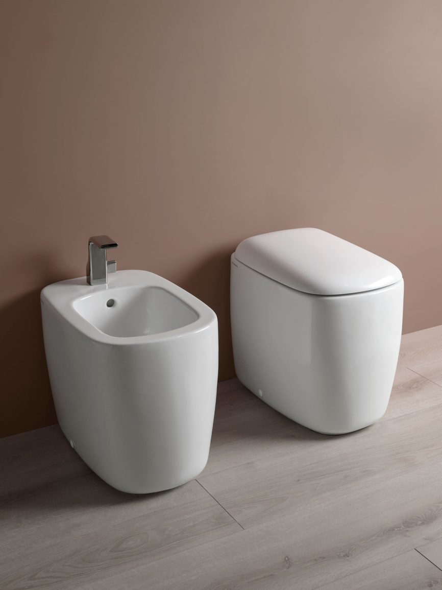 Flaminia Mono Gosilent BTW wc white glossy