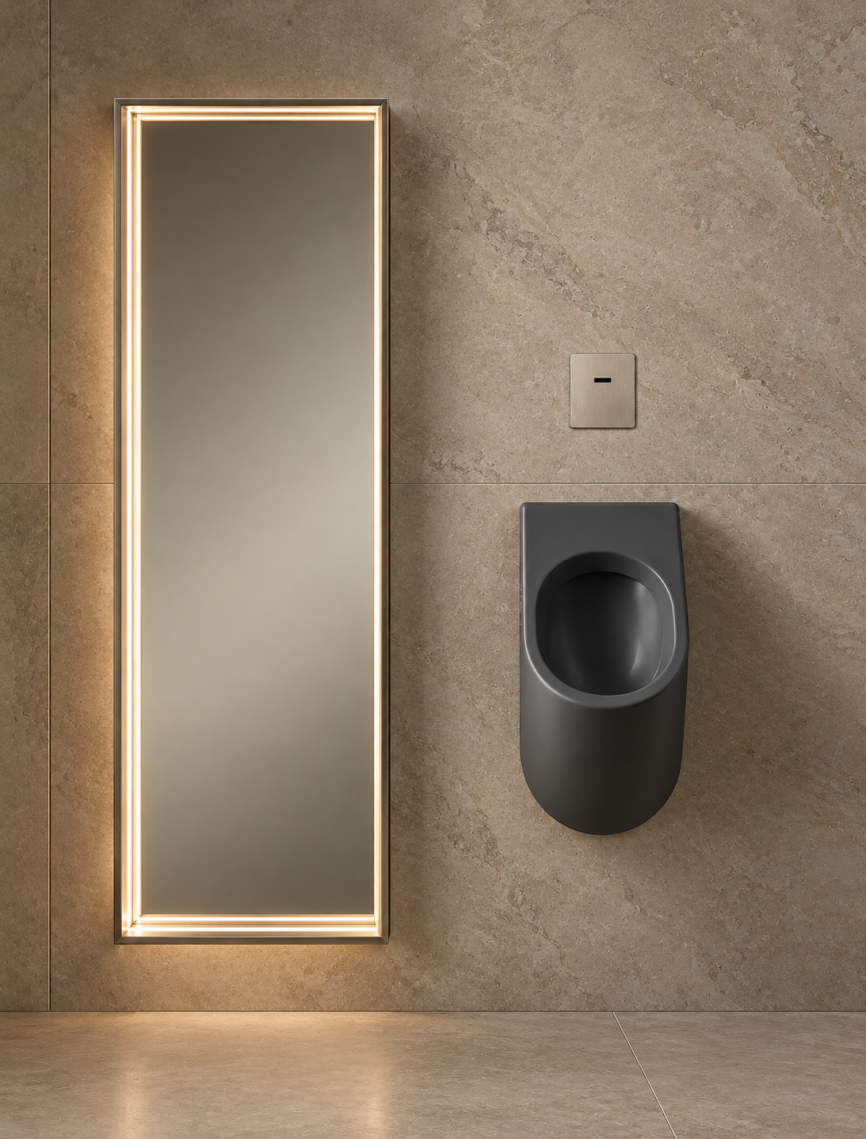 Flaminia App Goclean urinal carbone matt