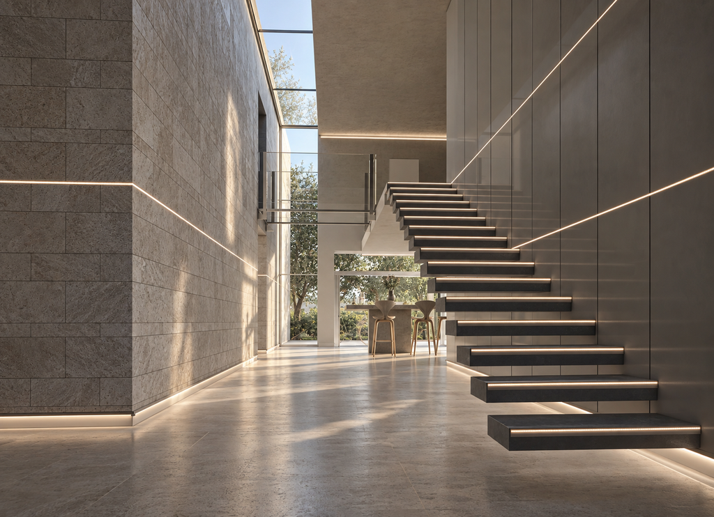 PROGRESS PROFILES — 3.Warm stone staircase in soft daylight-2