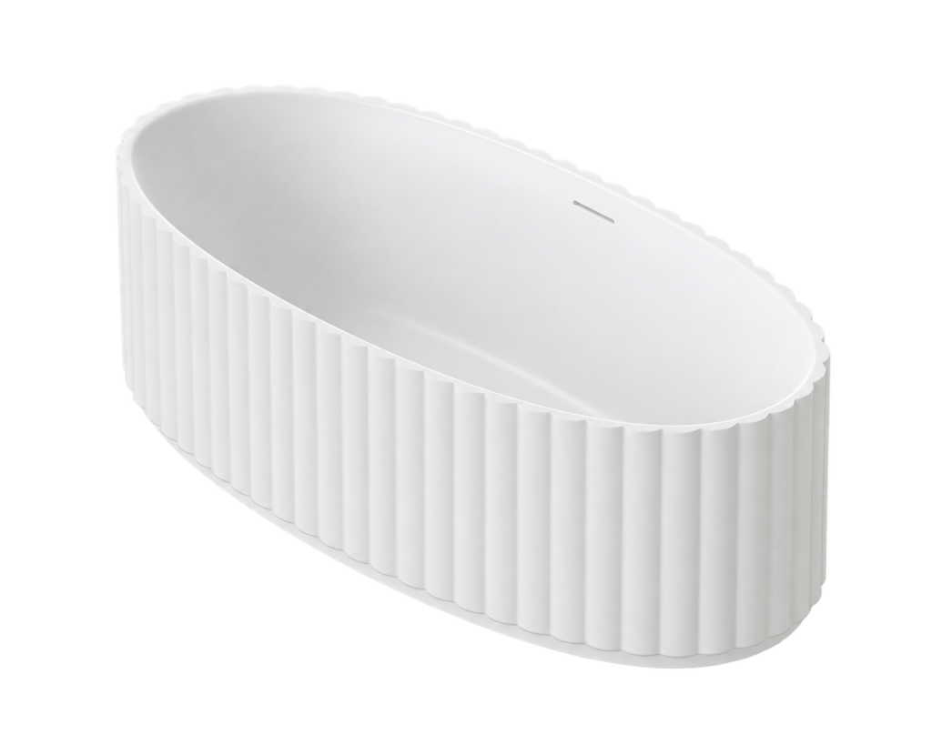 Riho Wave Solid surface freestanding bathtub 174x79x56 cm
