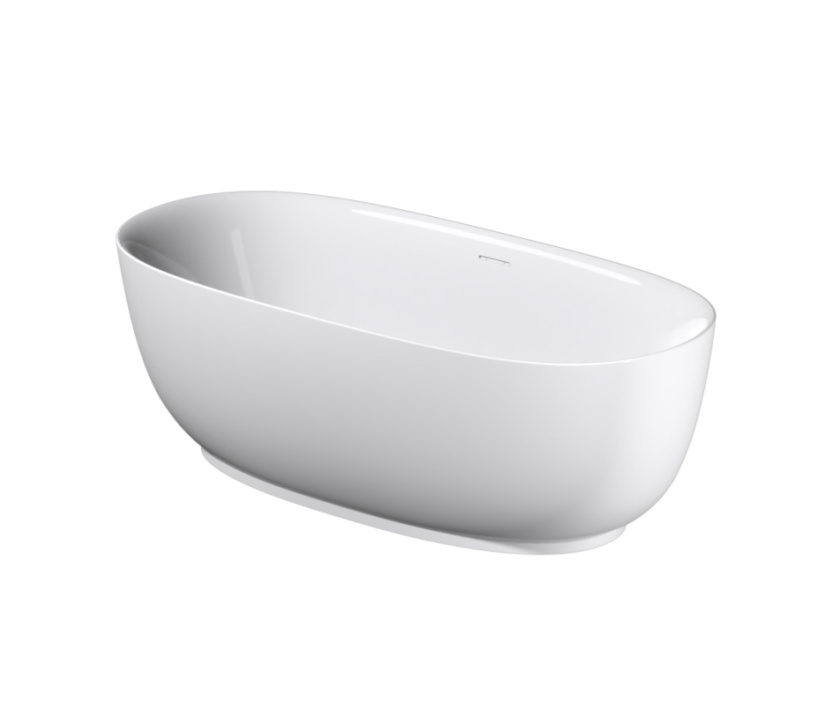 Riho Phatos Acrylic freestanding bathtub 170x80x58.5 cm stone grey