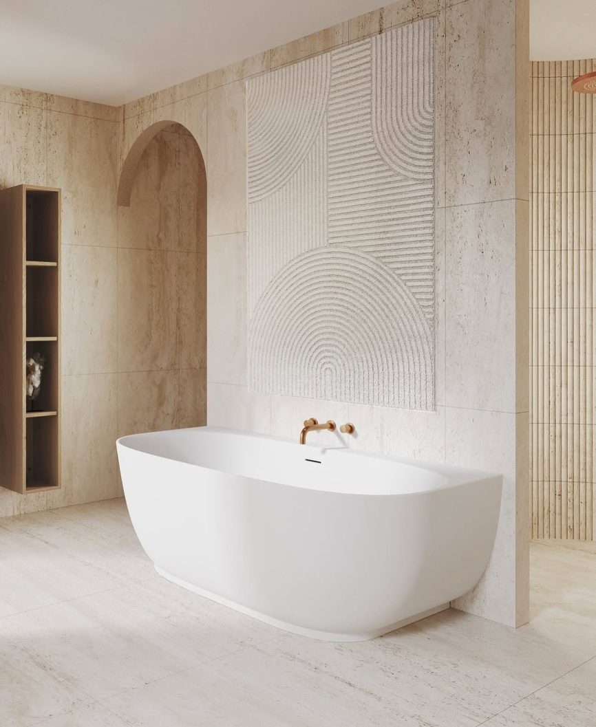 Riho Phatos BTW acrylic bathtub 170x80x58.5 cm matt white