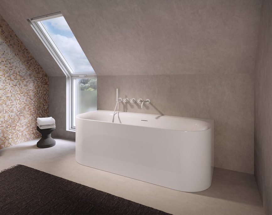 Riho Devotion BTW acrylic bathtub 180x80x60 cm glossy white
