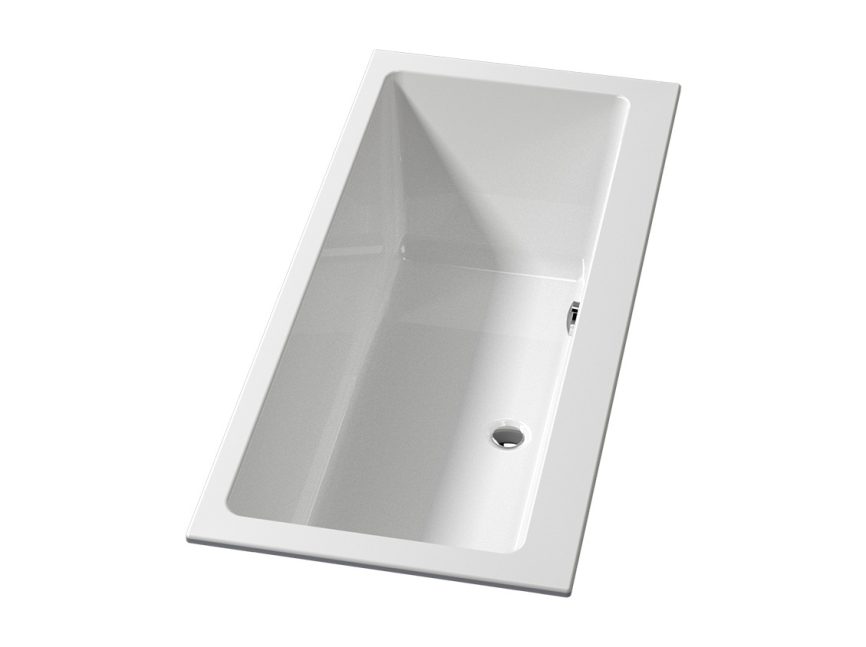 Riho Lusso Built-in bathtub 160x70x47 cm glossy white