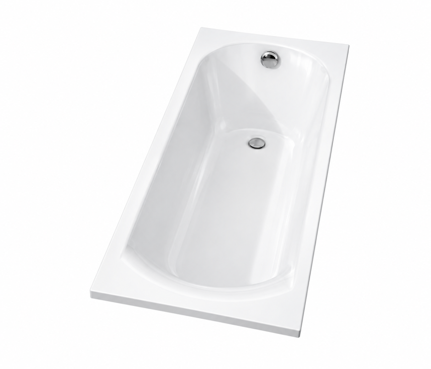 Riho Miami Built-in bathtub 150x70x43 cm glossy white