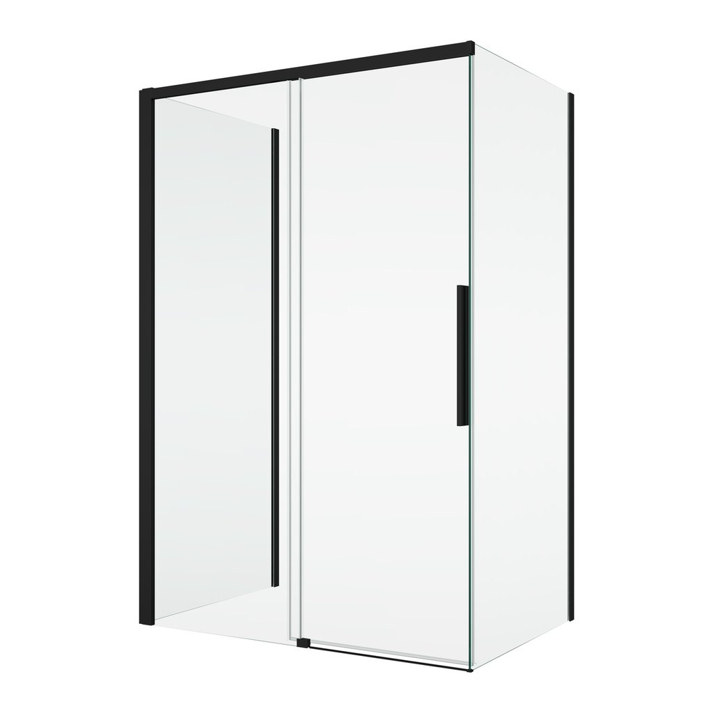 Ronal Bathrooms Oriana Black matt 120x80x200 cm