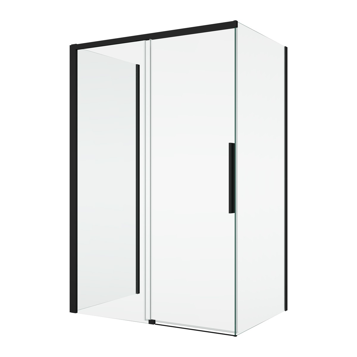 Ronal Bathrooms Oriana Black matt 120x80x200 cm