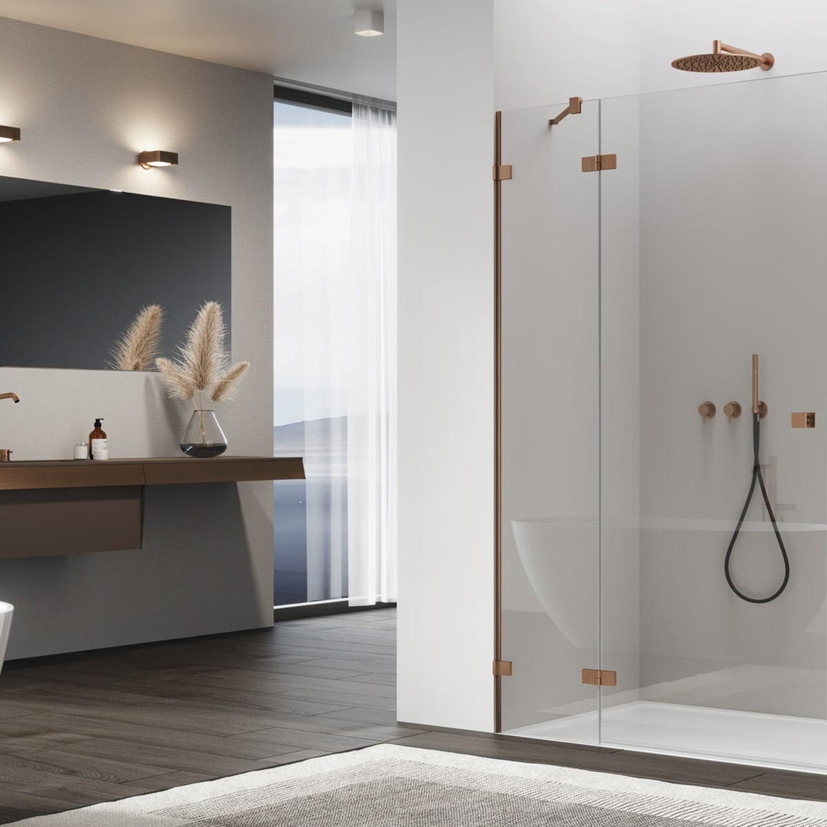 Ronal Bathrooms Annea Cooper brushed 90x200 cm