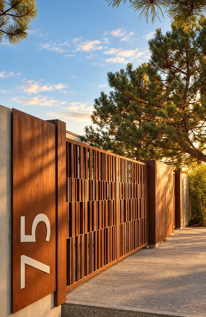TemoCraft — Corten Gate in Late Afternoon Light-1