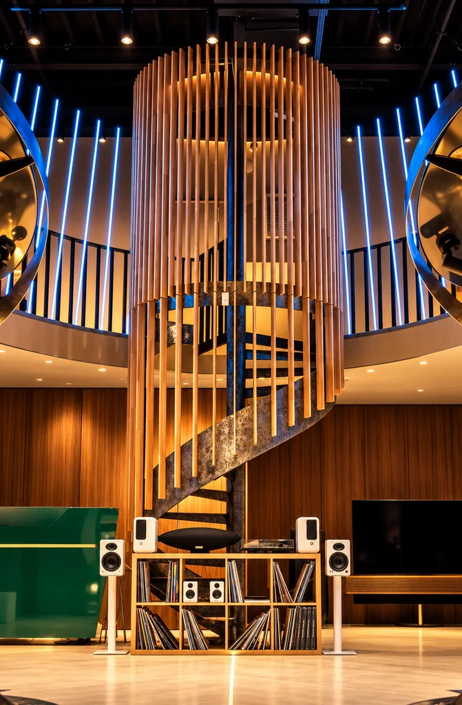 TemoCraft — Patinated Sculptural Spiral Audio Showroom-4