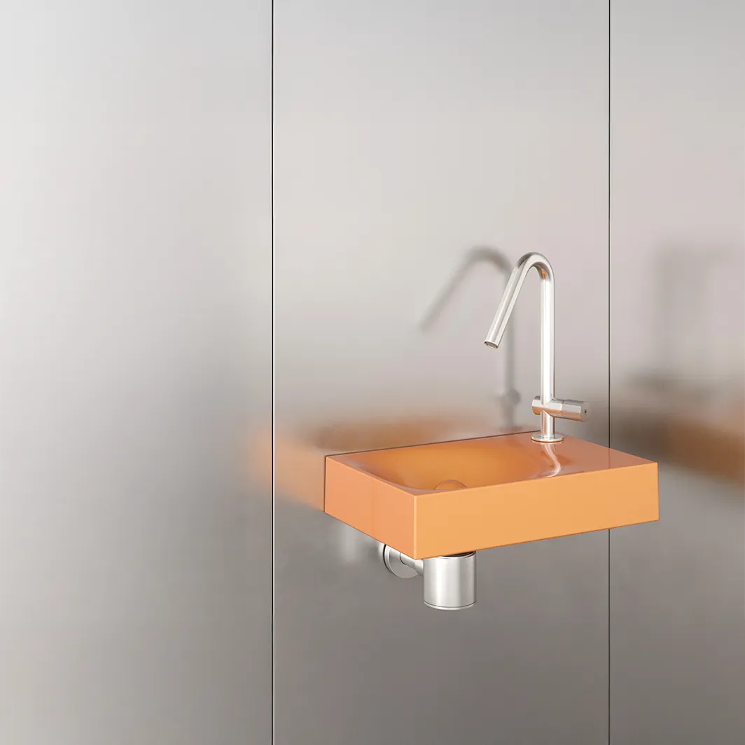 Trone Rituel Rectangular hand basin 40.3 x 26.3 x 9.8 cm peach