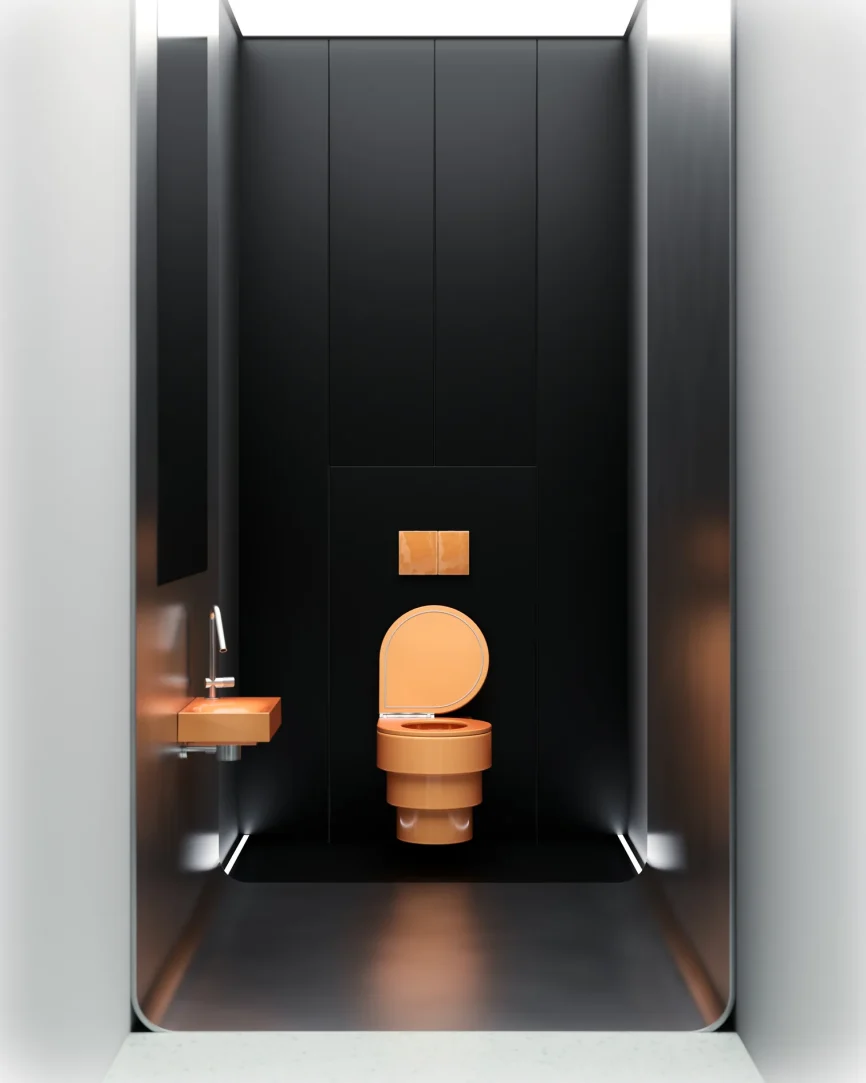 Trone Rituel Rectangular hand basin 40.3 x 26.3 x 9.8 cm peach
