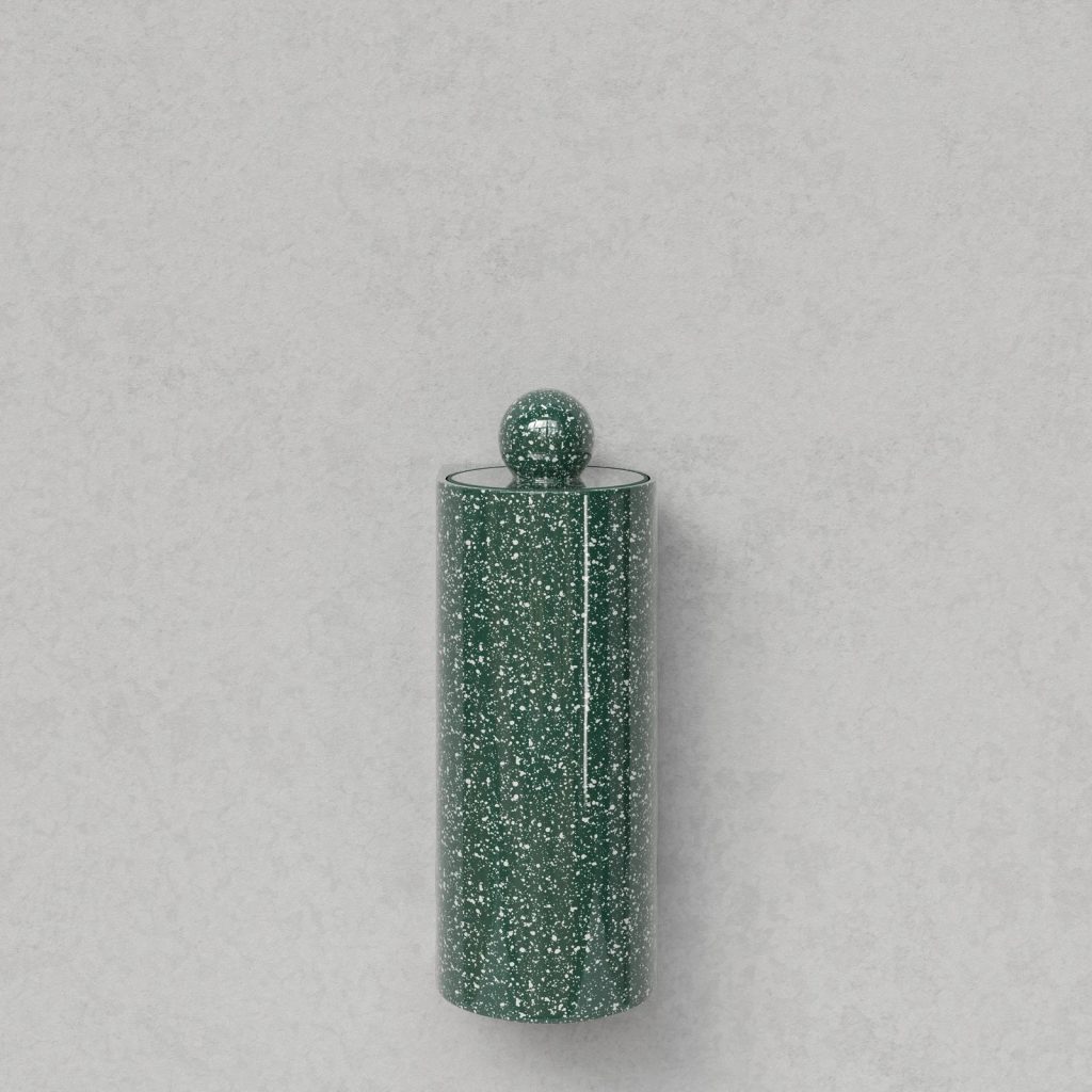 Trone Sceptre Toilet brush flaked green