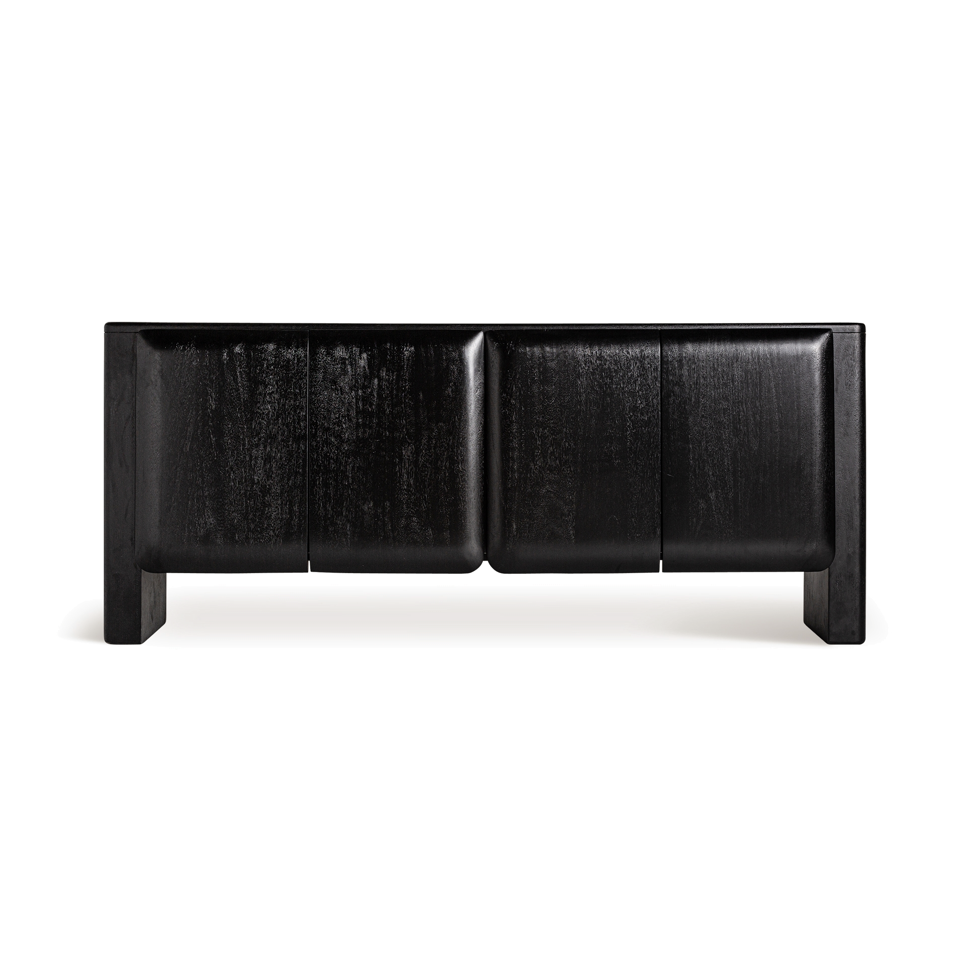 VICAL Norfolk Black mango wood sideboard 190x41x81 cm