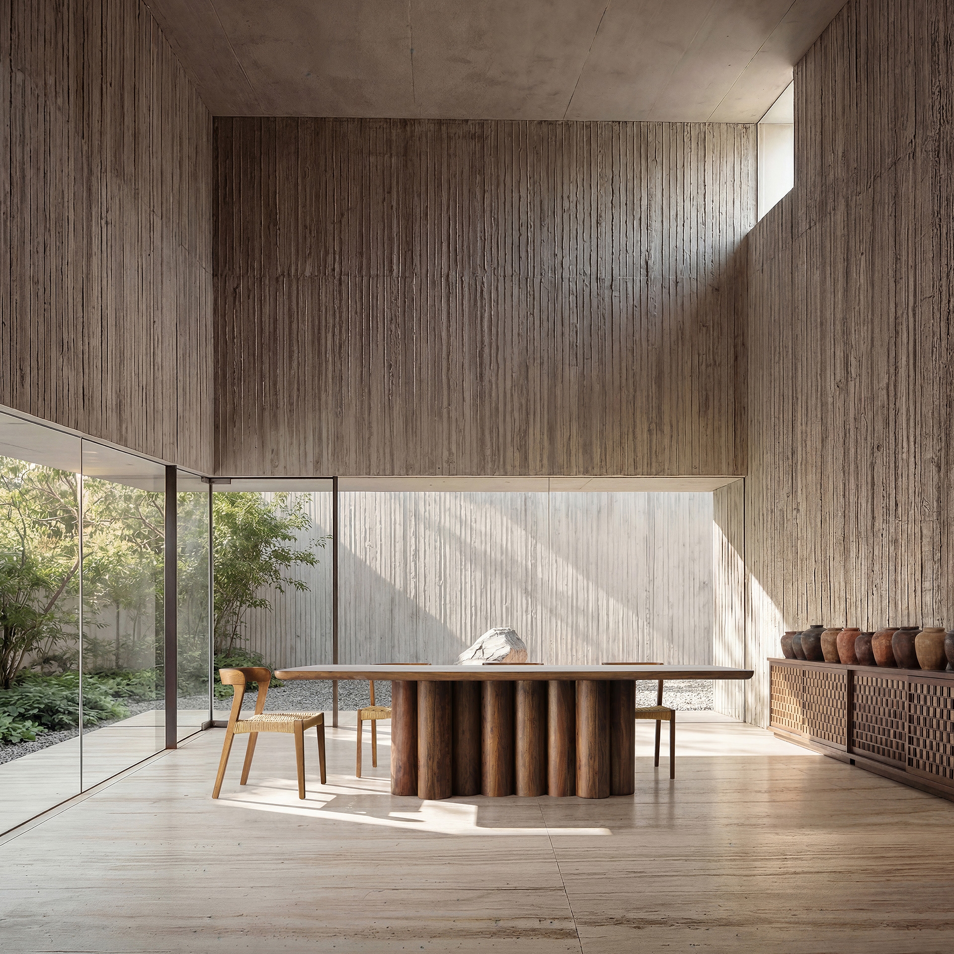 VICAL Beke Acacia wood dining table 260x100x77 cm