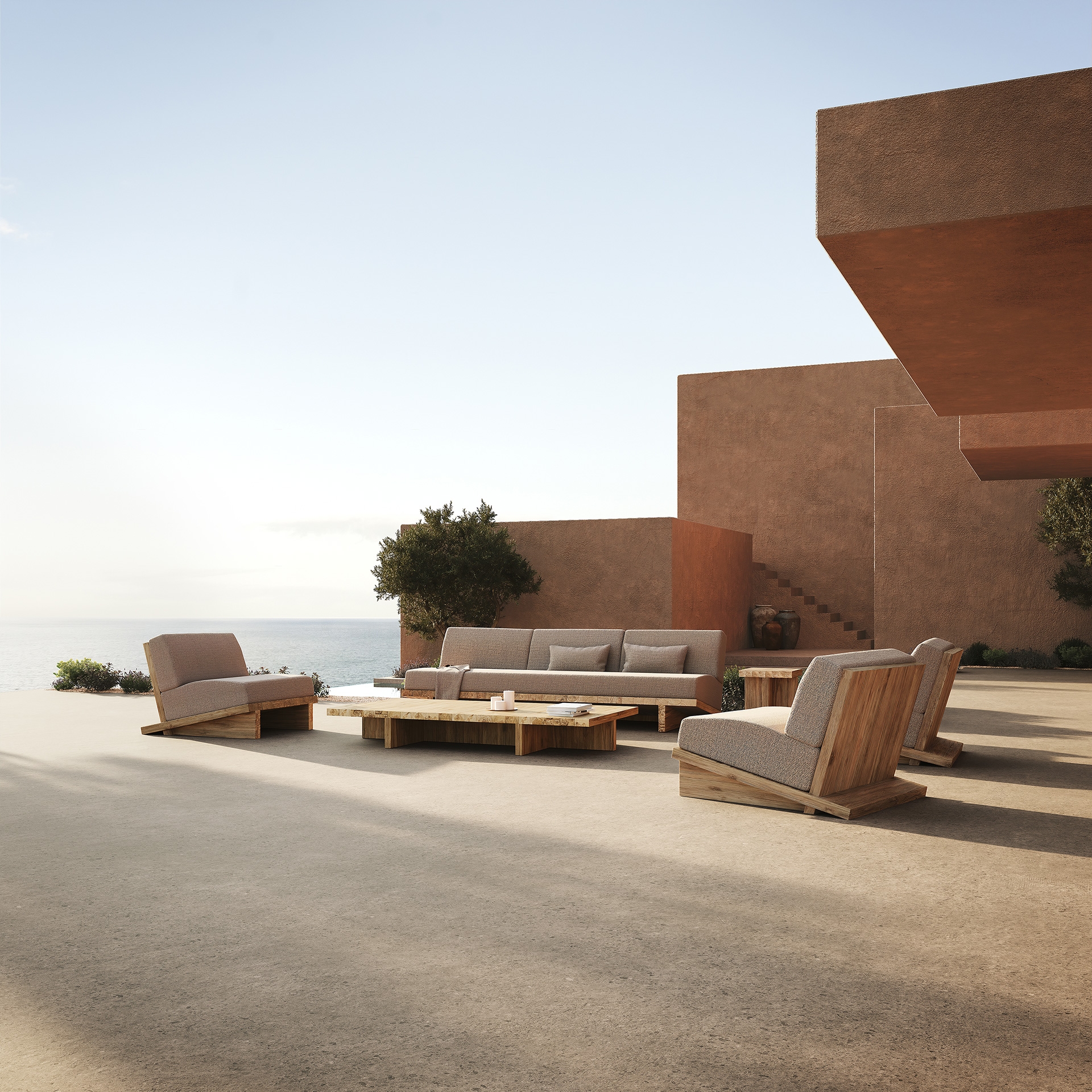 VICAL Pure Outdoor sofa 265x101x80 cm