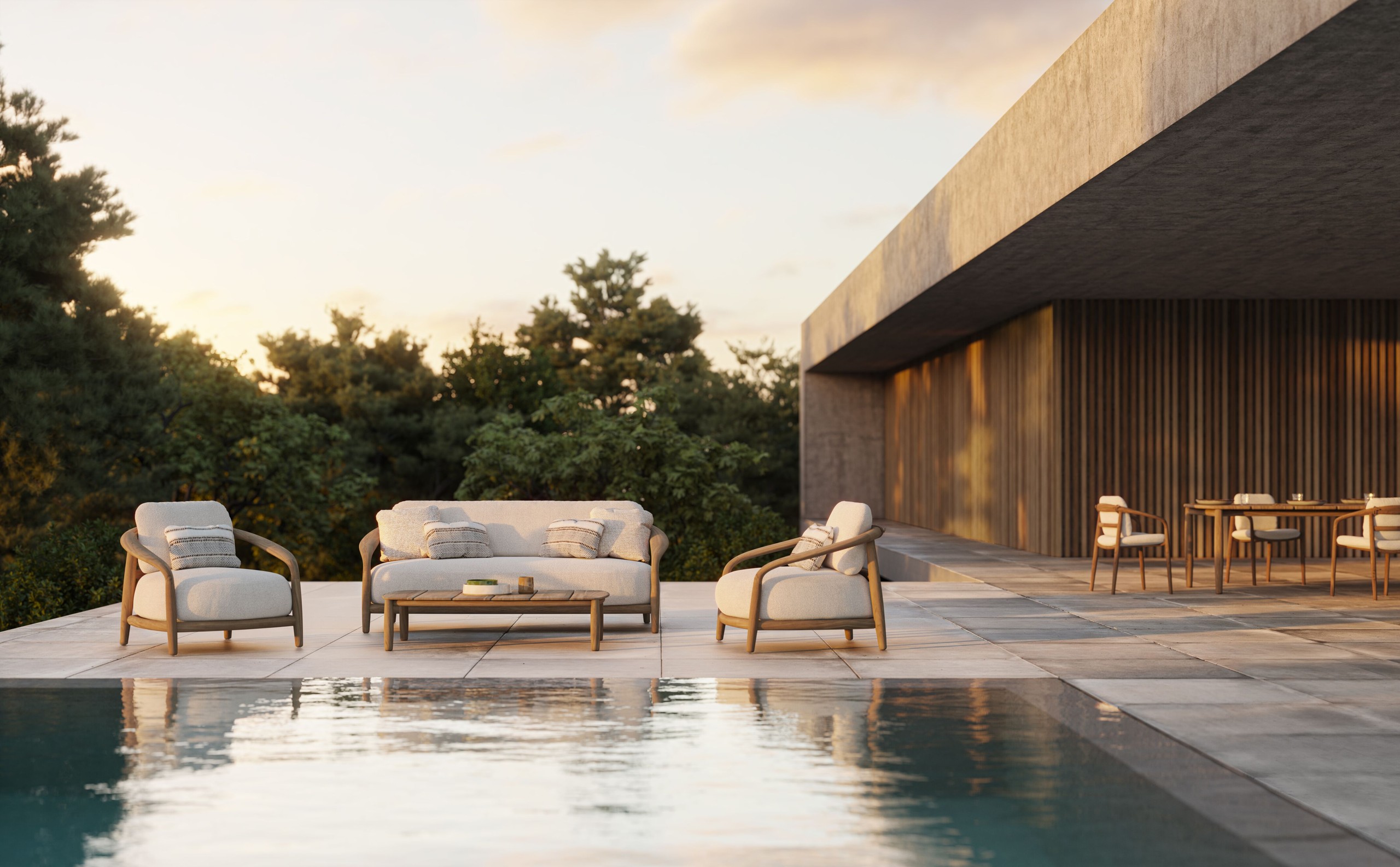 VONDOM Fusta Sofa 205x95x85 cm