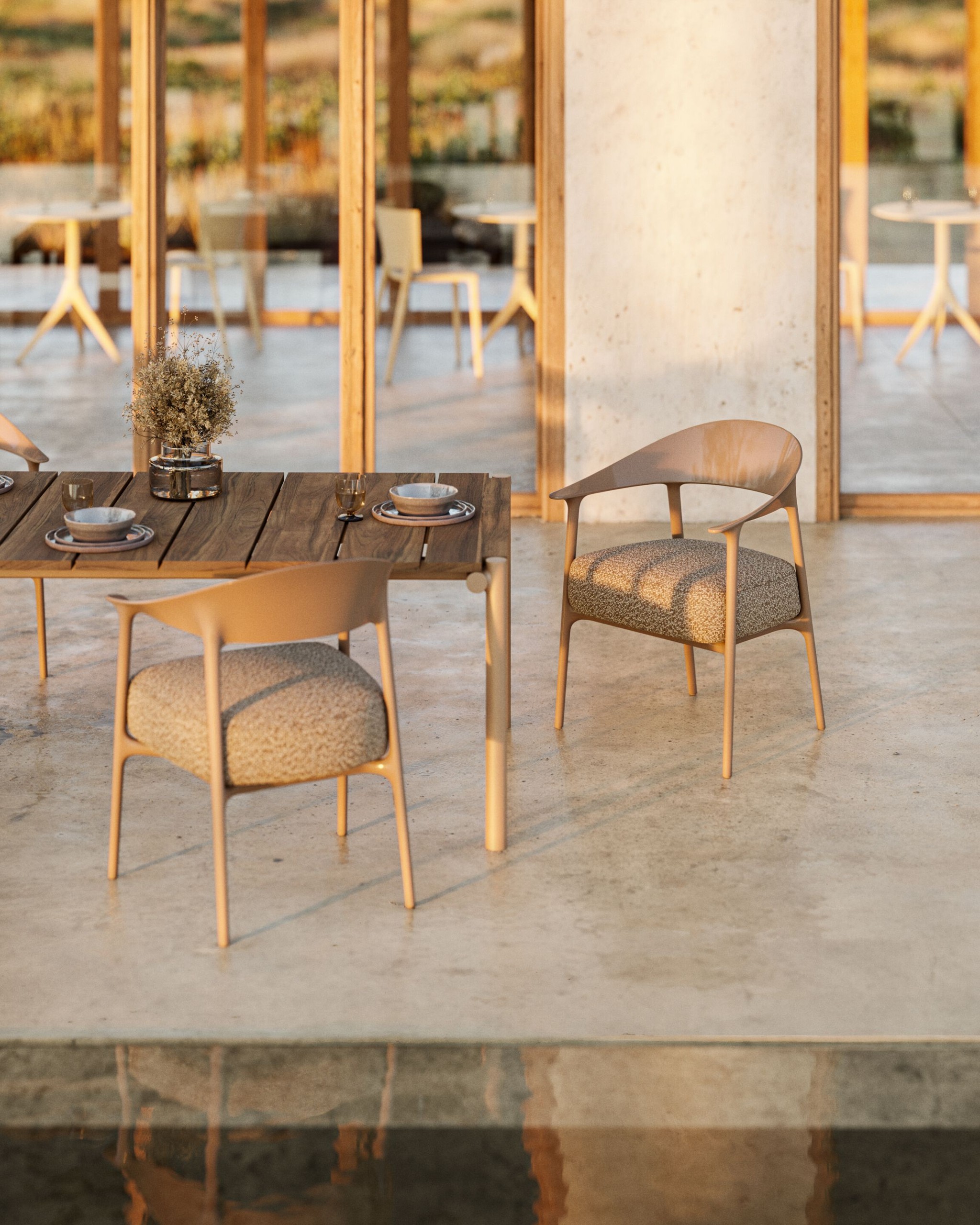 VONDOM Africa Upholstered armchair 62x57x82cm