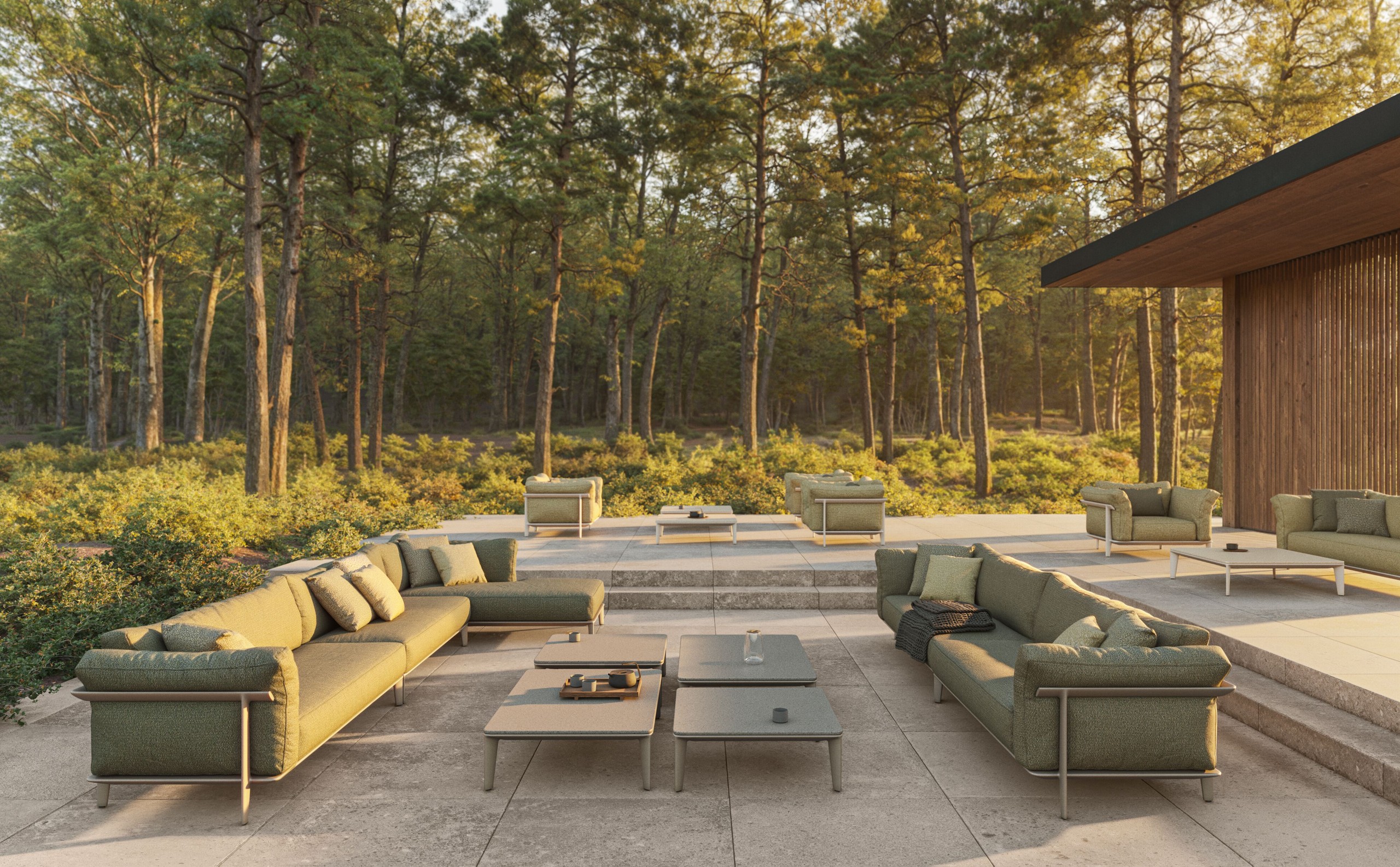 VONDOM Pasadena Modular sofa 326x92x79 cm