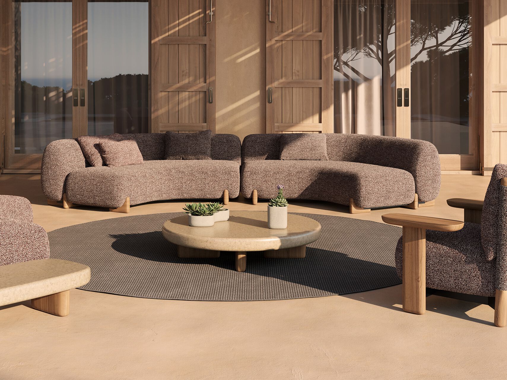 VONDOM Milos Coffee table 110x110x24 cm