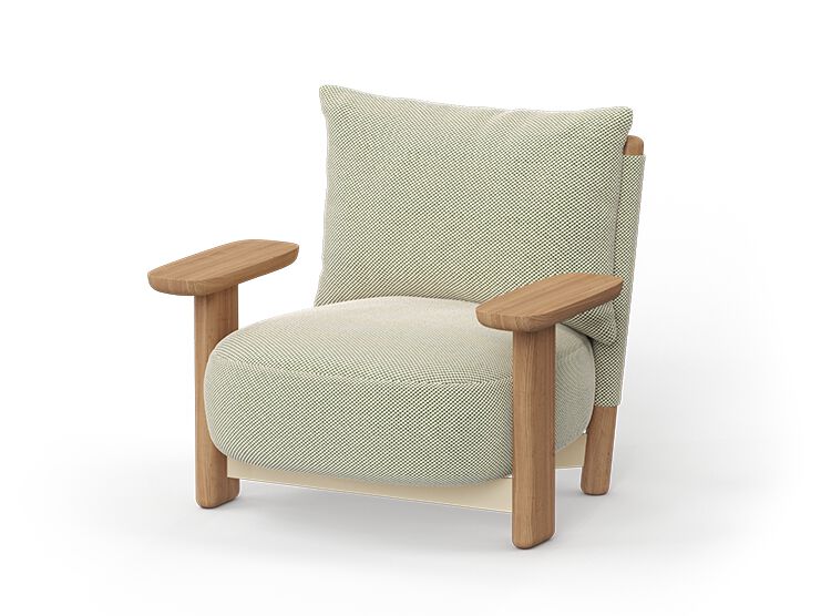 VONDOM Milos Wood lounge chair 91,5x76x75,5 cm