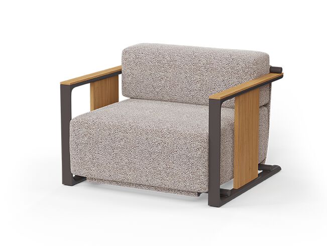 VONDOM Tulum Lounge chair natural 104x96x77 cm