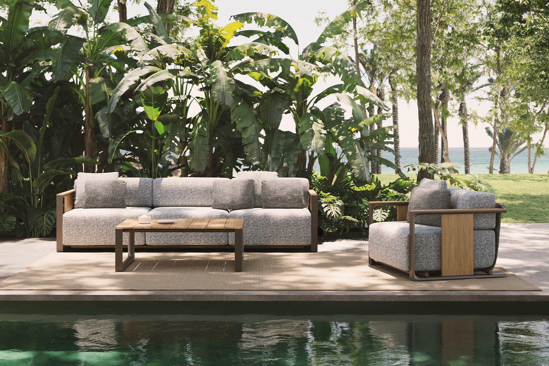 VONDOM Tulum Large sofa 194x96x77 cm
