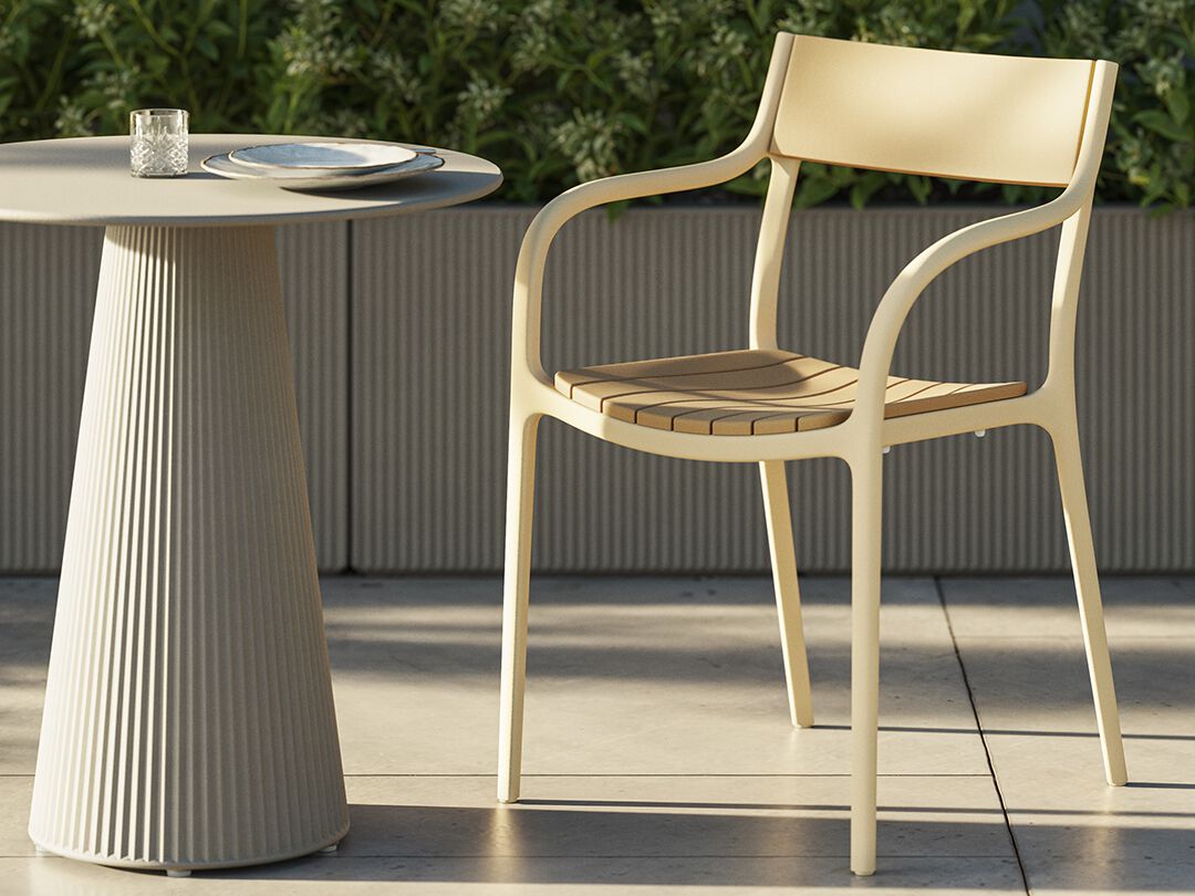 VONDOM Madison Chair wood 58x54x83cm