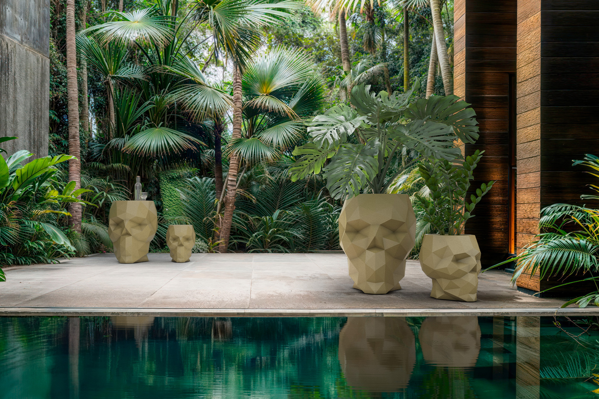 VONDOM Skull Planter 75x57x70 cm