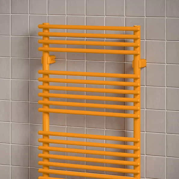 Irsap Flauto Electric Steel towel radiator 1218x506 mm Melon yellow